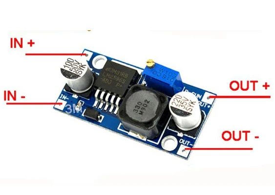 Mạch nguồn giảm áp, hạ áp lm2596 adj buck dc 3a có điều chỉnh điện áp